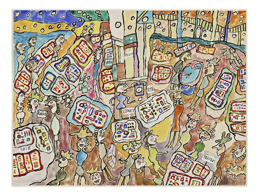 Jean Dubuffet - Bon Marche II, 16x12" (A3) Poster Print