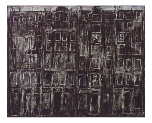 Jean Dubuffet - Building Facades, 16x12" (A3) Poster Print