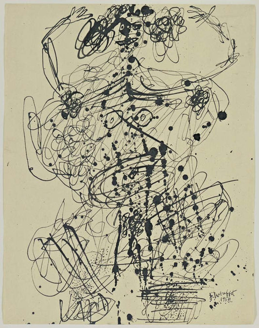Jean Dubuffet - Corps de Dame, vintage art, modern poster print