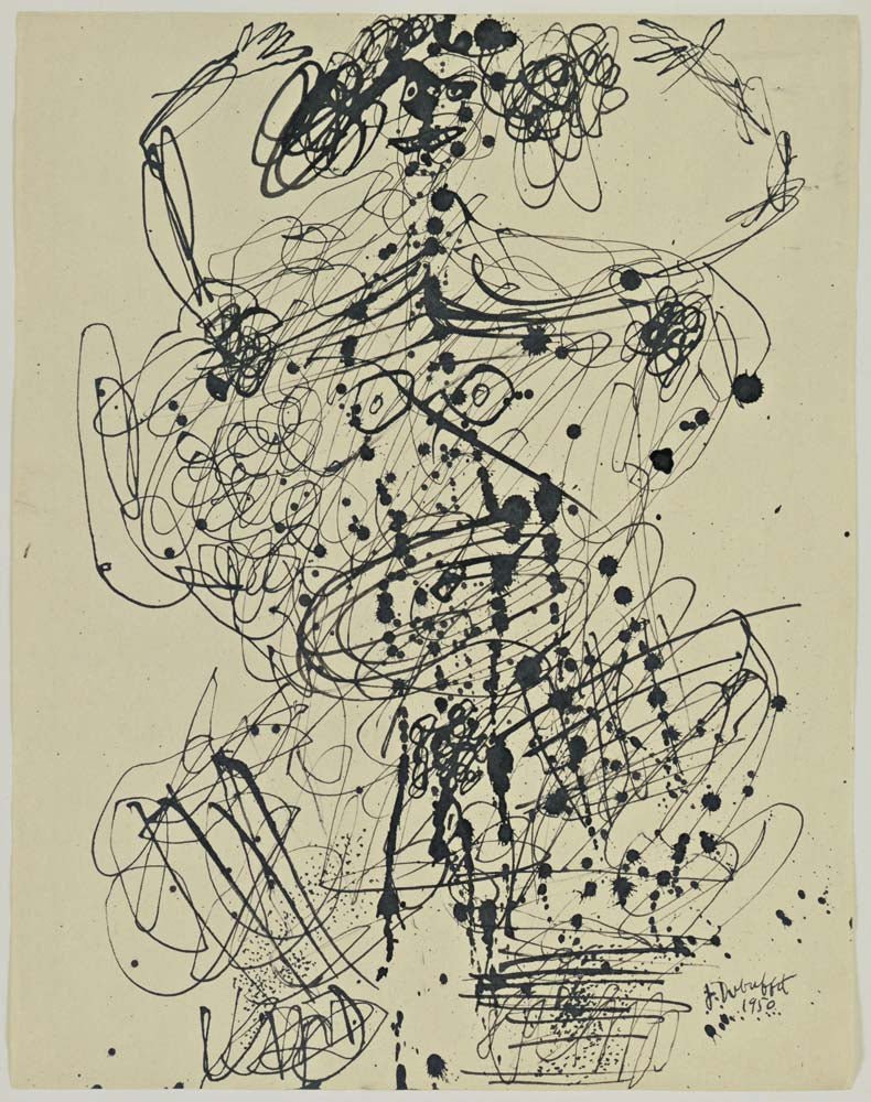 Jean Dubuffet - Corps de Dame, vintage art, modern poster print