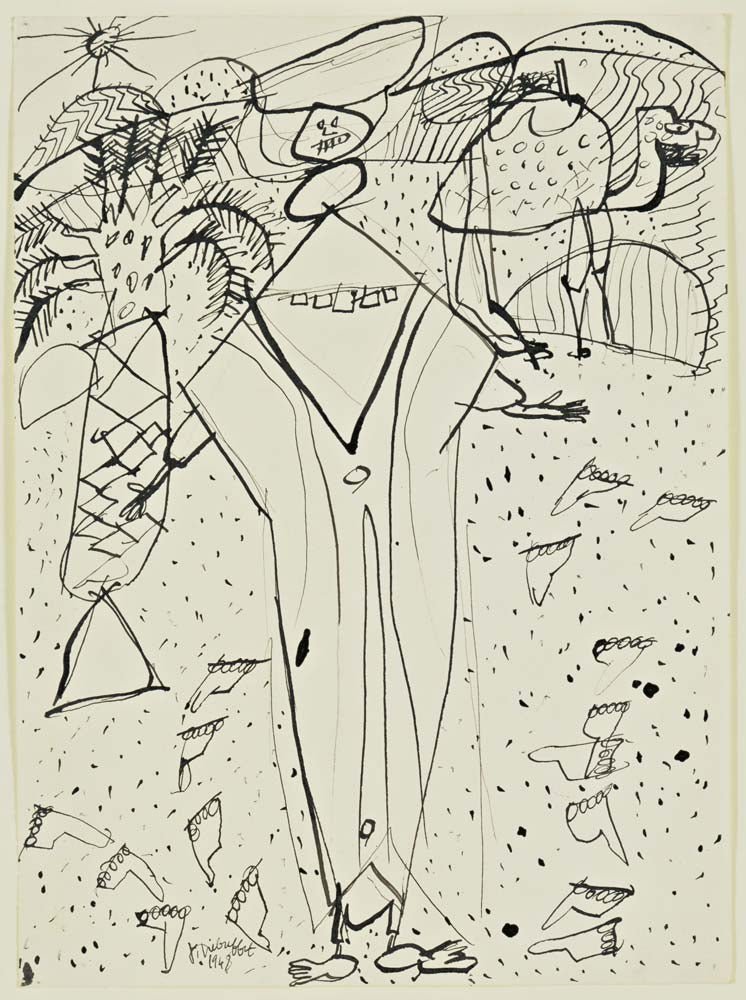 Jean Dubuffet - Desert and Bedouin, vintage art, modern poster print