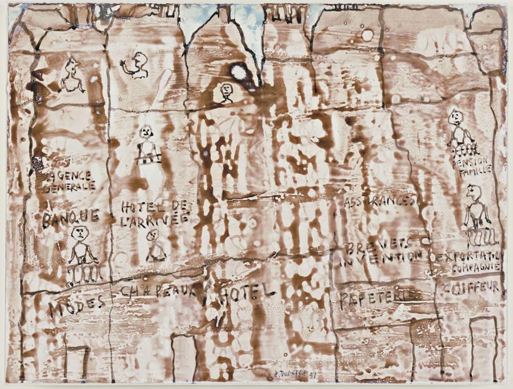 Jean Dubuffet - Facade, vintage art, A3 (16x12")  Poster Print 