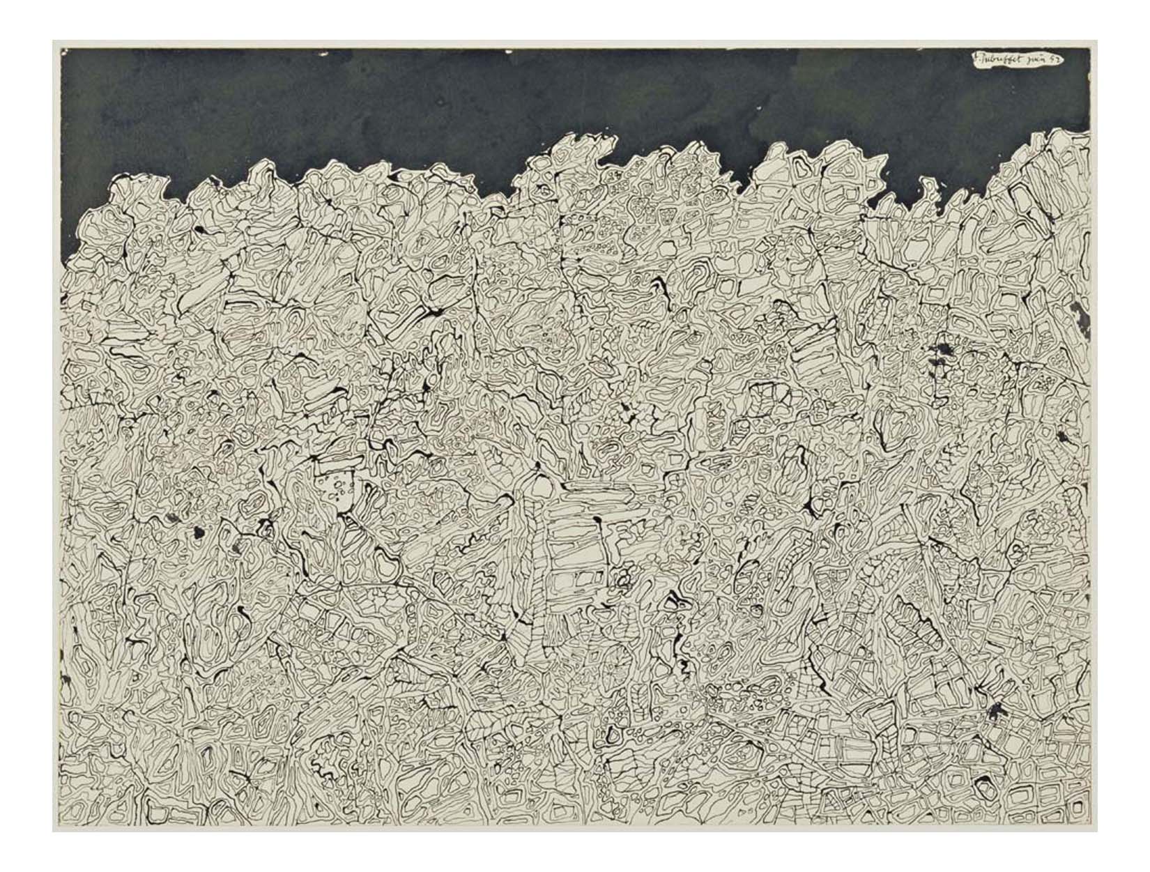 Jean Dubuffet - Landscape, 16x12" (A3) Poster Print