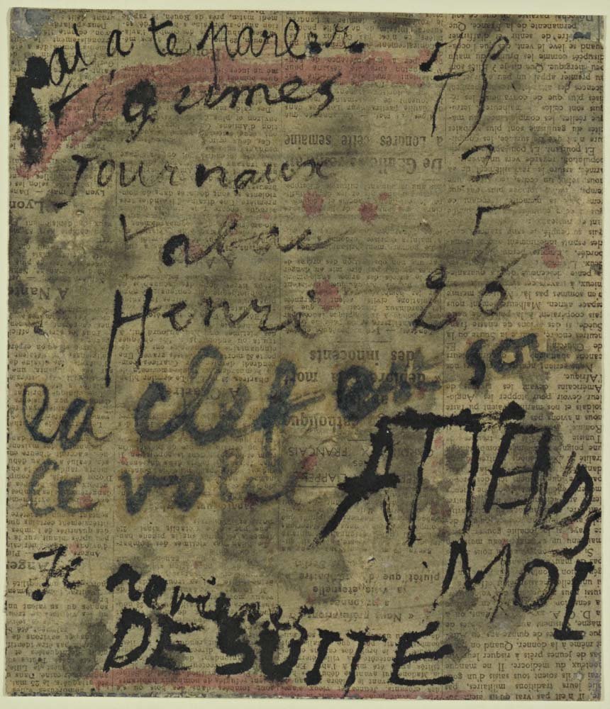 Jean Dubuffet - Message The Key & Window-Shutter, vintage art, modern poster print