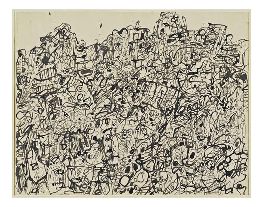 Jean Dubuffet - Tumultuous Landscape, 16x12" (A3) Poster Print