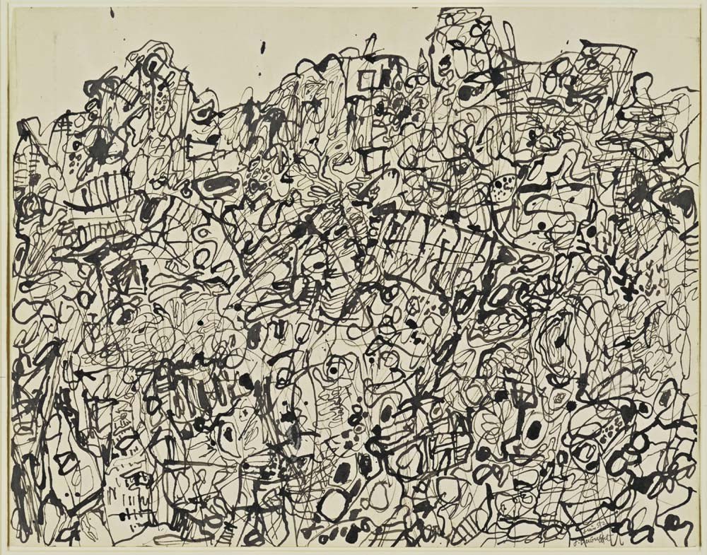 Jean Dubuffet - Tumultuous Landscape, vintage art, modern poster print