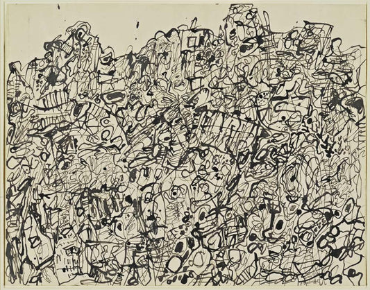 Jean Dubuffet - Tumultuous Landscape, vintage art, modern poster print