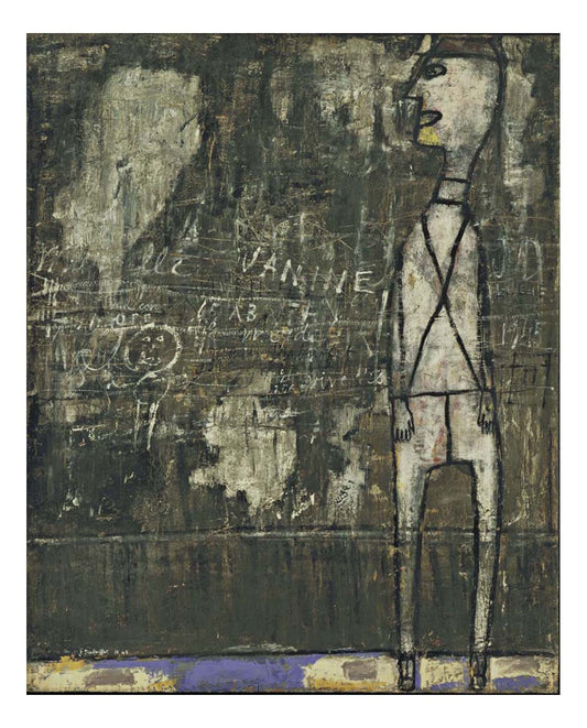 Jean Dubuffet - Wall with Inscriptions, 16x12" (A3) Poster Print