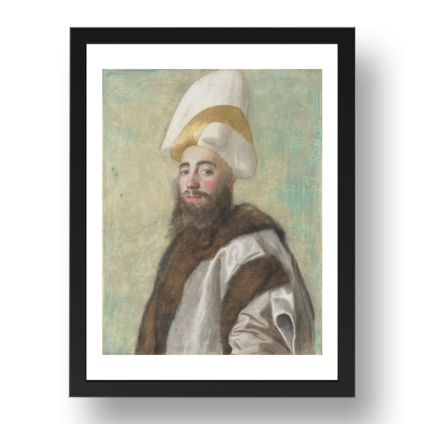 Jean Etienne Liotard: Portrait of a Grand Vizir, Poster in 17x13"(A3) Frame