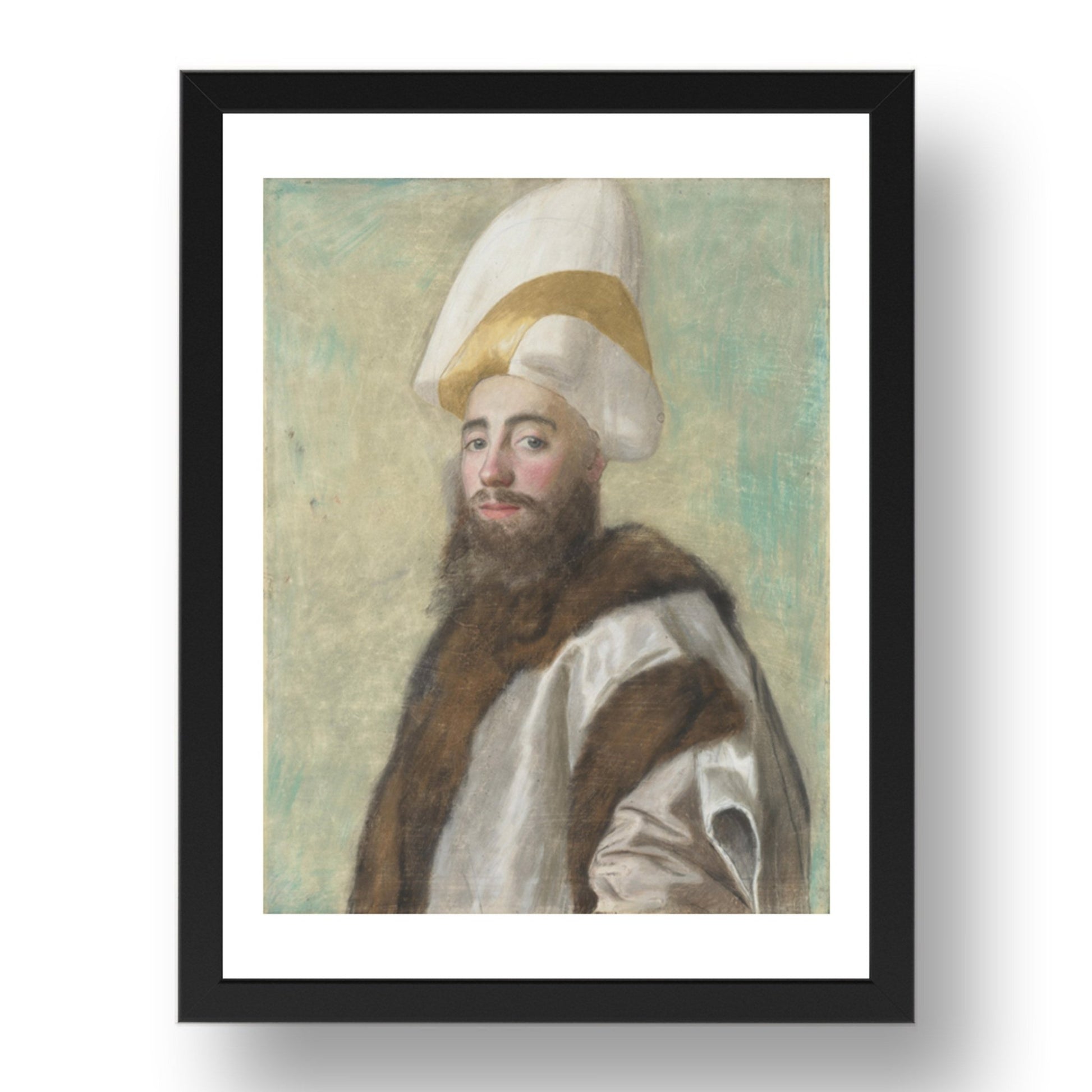 Jean Etienne Liotard: Portrait of a Grand Vizir, Poster in 17x13"(A3) Frame