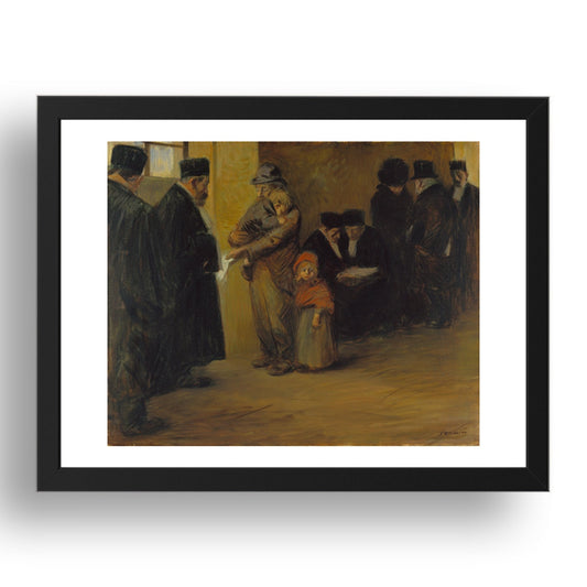 Jean Louis Forain: Legal Assistance, Poster in 17x13"(A3) Frame