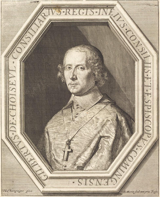 Jean Morin after Philippe de Champaigne:Gilbert de Choiseul ,16x12"(A3) Poster