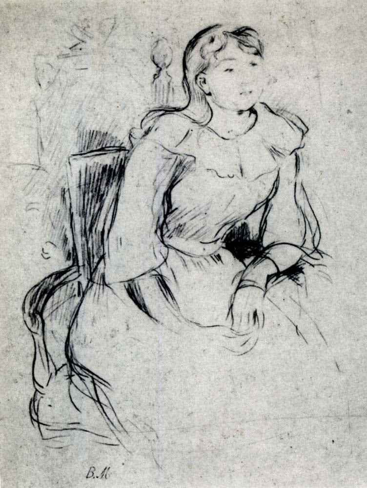 Jeune Fille Blonde Fair Girl, 1894, vintage art, modern poster print