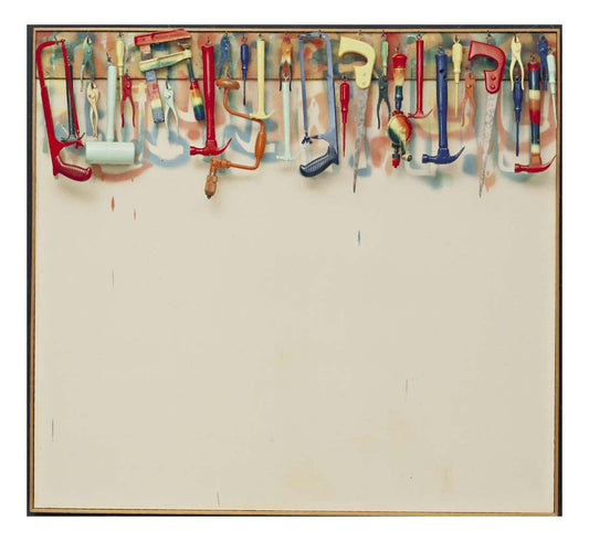 Jim Dine - Five Feet of Colorful Tools, 16x12" (A3) Poster Print