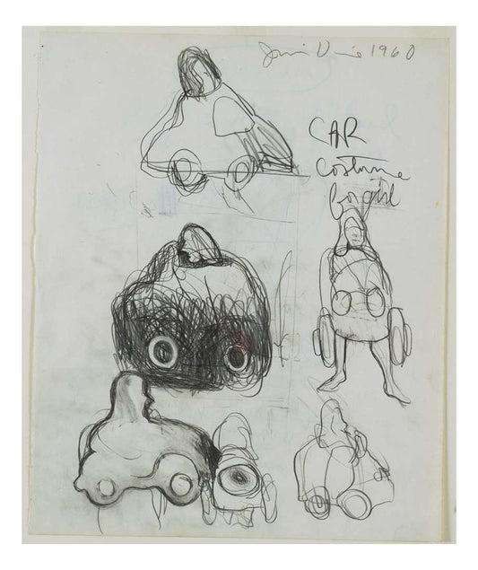 Jim Dine - Study for The Car Crash Car Costume for Girl, 16x12" (A3) Poster Print