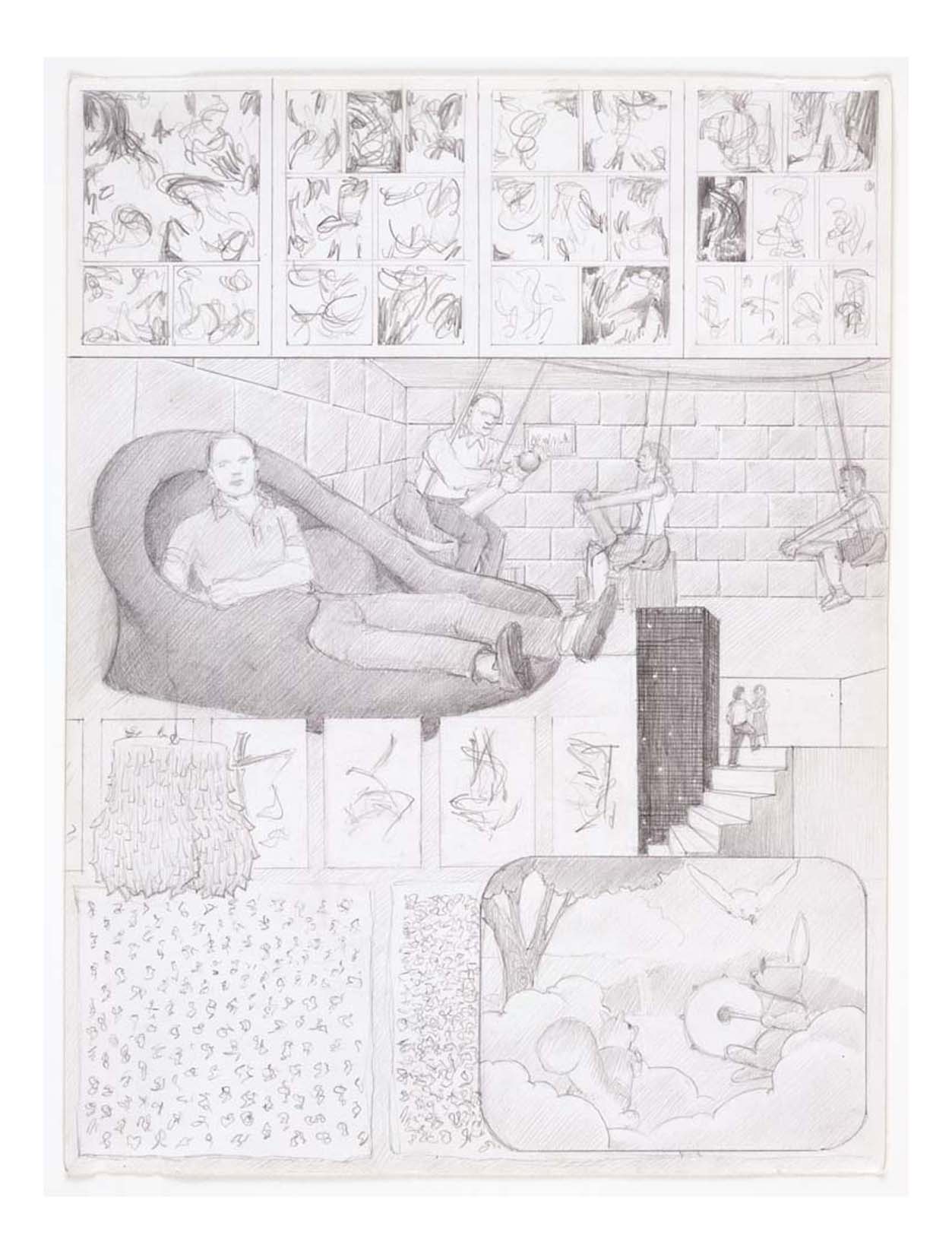 Jim Shaw - Dream Drawing (2), 16x12" (A3) Poster Print