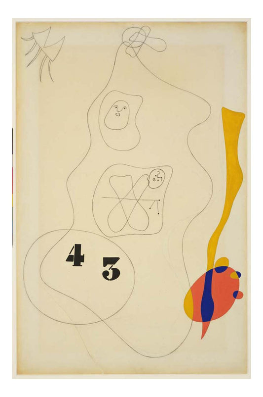 Joan Miro - Untitled, 16x12" (A3) Poster Print
