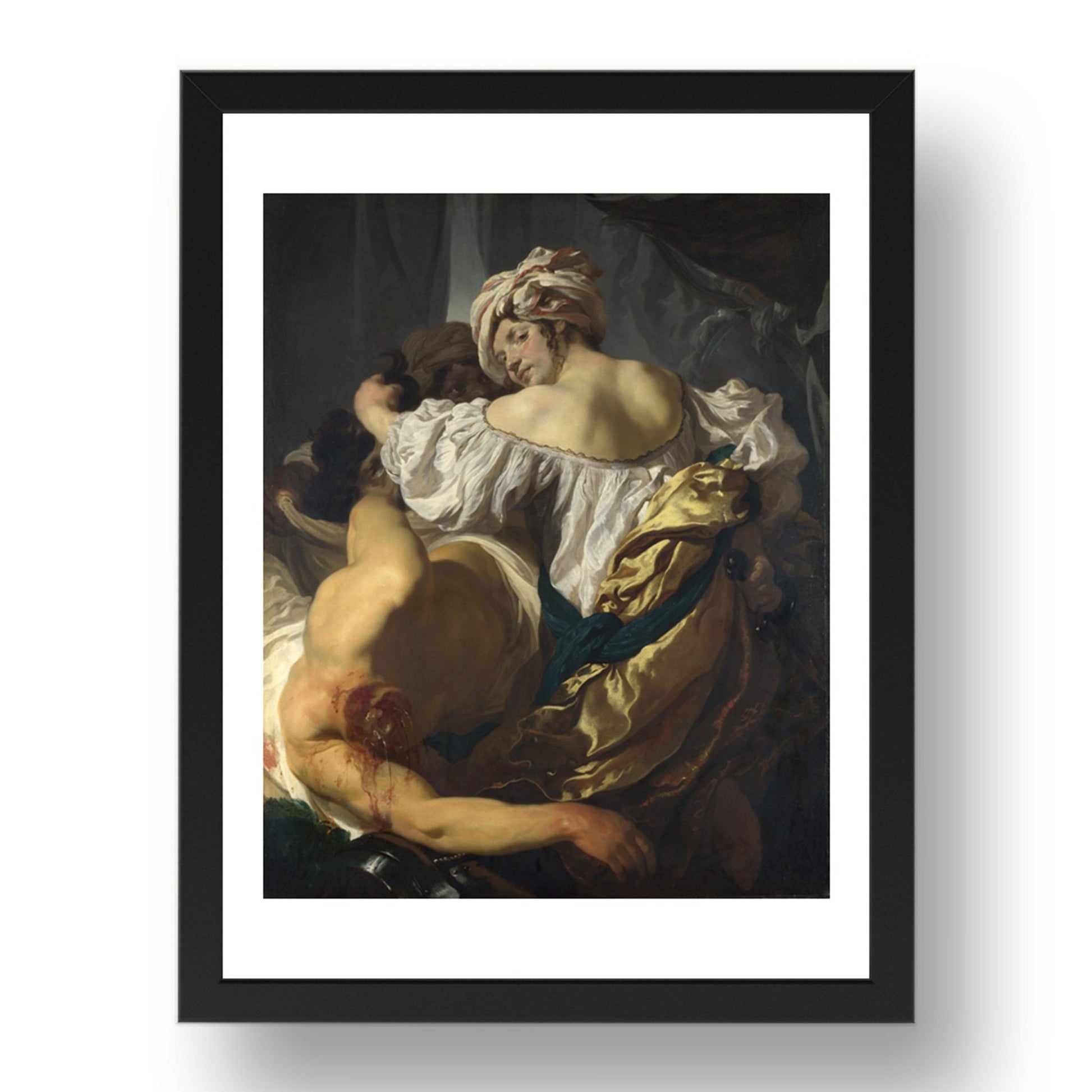 Johann Liss: Judith in the Tent of Holofernes, Poster in 17x13"(A3) Frame