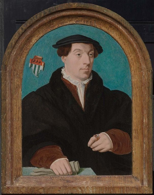 Johann von Aich, vintage artwork by Bartholomäeus Bruyn the Elder, A3 (16x12") Poster Print