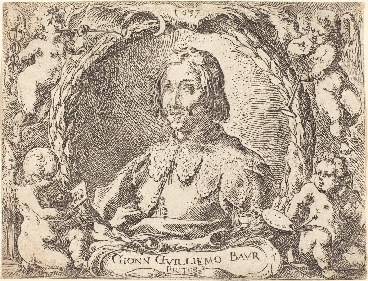 Johann Wilhelm Baur:Capricci di varie battaglie (Frontispiec,16x12"(A3) Poster