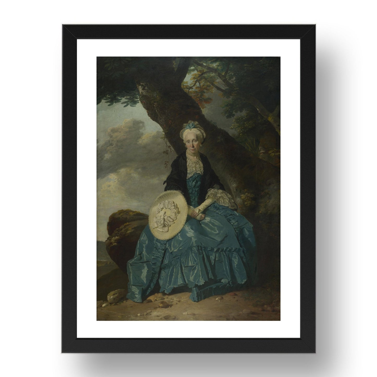 Johann Zoffany: Mrs Oswald, Poster in 17x13"(A3) Frame