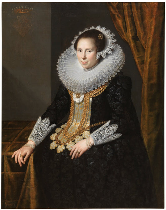 Johanna Martens, vintage artwork by Paulus Moreelse, A3 (16x12") Poster Print
