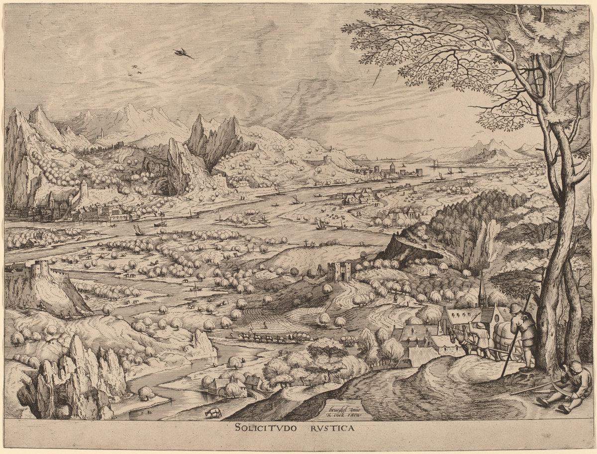 Johannes and Lucas van Doetechum after Pieter Bruegel the El,16x12"(A3) Poster