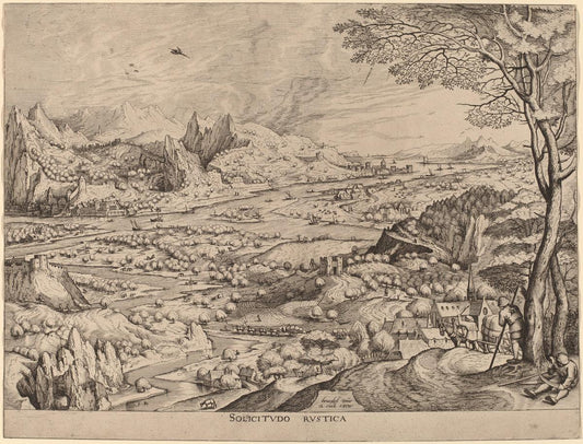 Johannes and Lucas van Doetechum after Pieter Bruegel the El,16x12"(A3) Poster