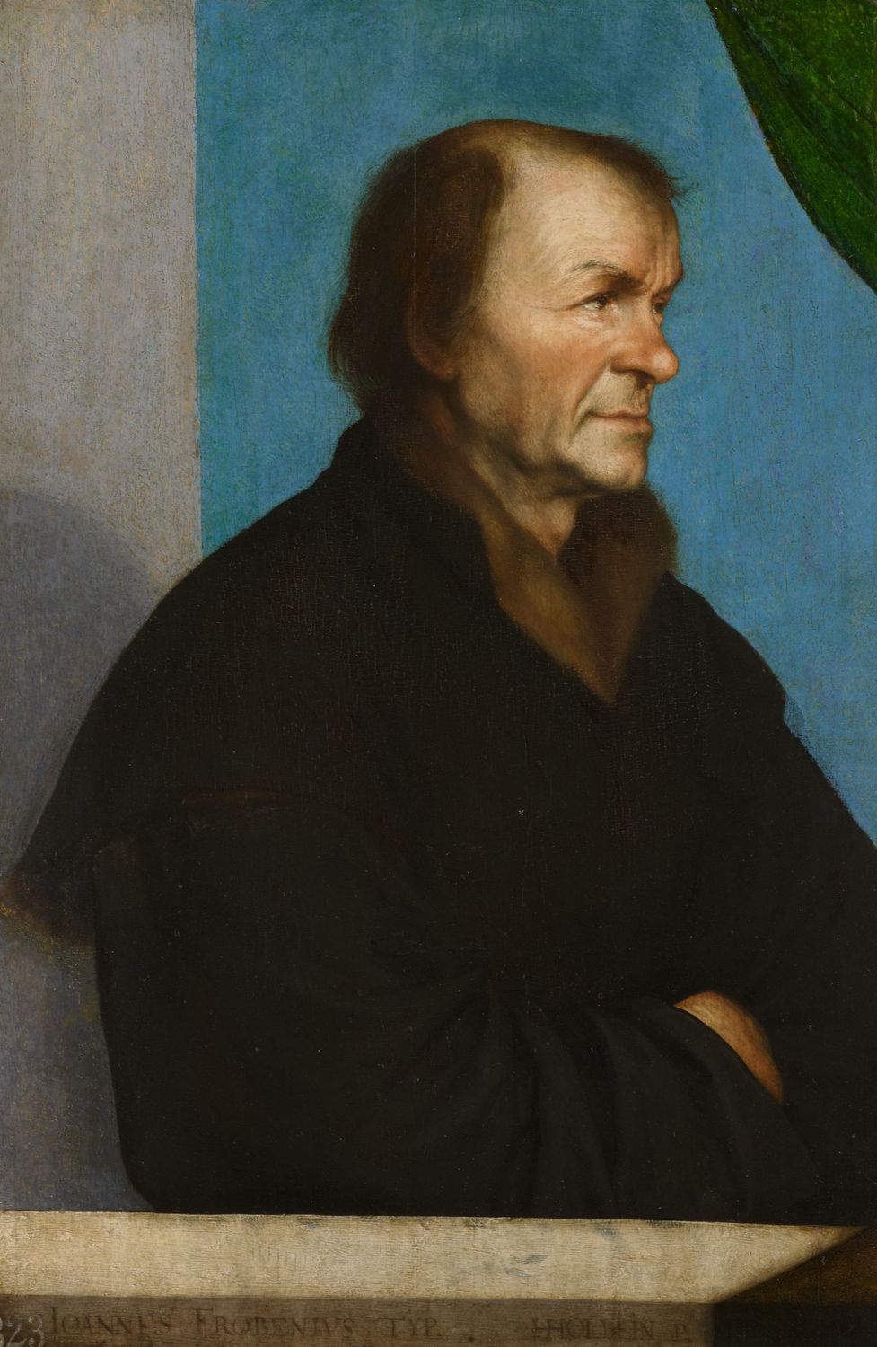Johannes Froben, vintage artwork by Hans Holbein the Younger, A3 (16x12") Poster Print
