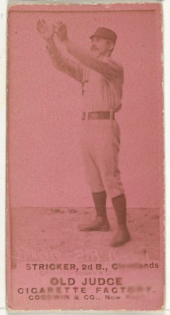 John A. "Cub" Stricker 2nd Base Cleveland from the Old Judg-16x12"(A3) Poster