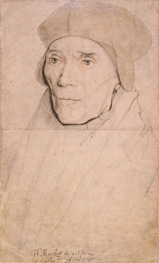 John Fisher, Bishop of Rochester, vintage artwork by Hans Holbein the Younger, A3 (16x12") Poster Print