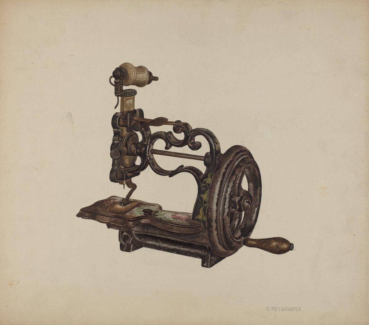 John H. Tercuzzi:Sewing Machine,16x12"(A3) Poster