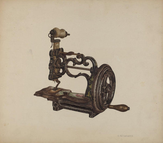 John H. Tercuzzi:Sewing Machine,16x12"(A3) Poster