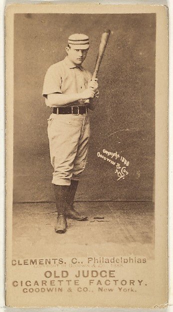John J. "Jack" Clements Catcher Philadelphia from the Old J-16x12"(A3) Poster