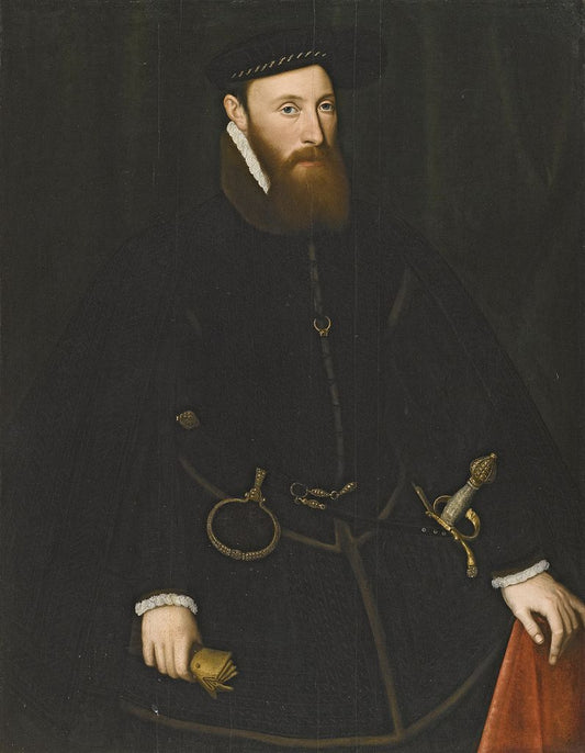John Lumley, 1st Baron Lumley, vintage artwork by Steven van der Meulen, A3 (16x12") Poster Print