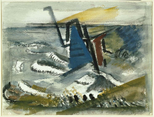 John Marin - Buoy, Maine, vintage art, modern poster print