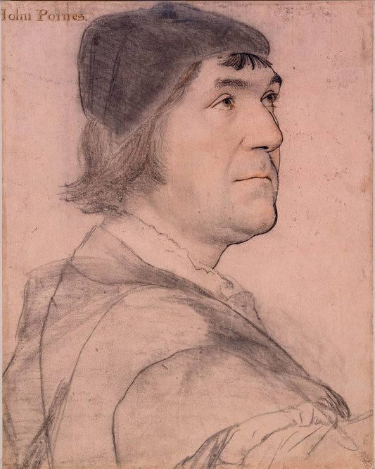 John Poyntz (c.1485-1544), vintage artwork by Hans Holbein the Younger, A3 (16x12") Poster Print