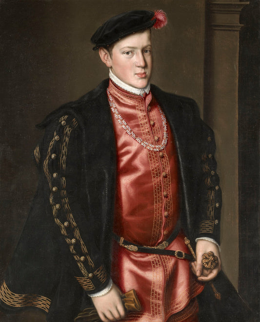 John Prince of Portugal (1537-54), vintage artwork by Workshop of Anthonis Mor, A3 (16x12") Poster Print