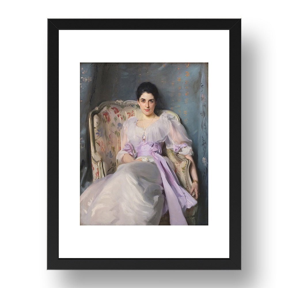 John Singer Sargent - Lady Agnew Of Lochnaw [1892], vintage artwork in A3 (17x13") Black Frame