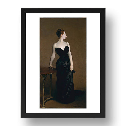 John Singer Sargent - Madame X [1884], vintage artwork in A3 (17x13") Black Frame