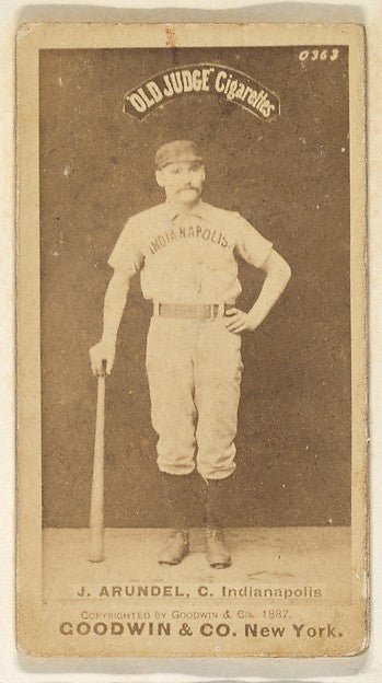 John Thomas "Tug" Arundel Catcher Indianapolis from the Old-16x12"(A3) Poster