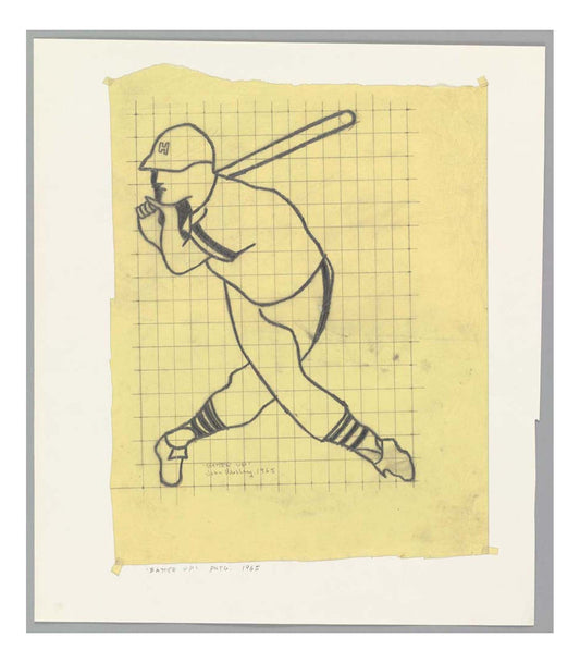 John Wesley - Batter Up, 16x12" (A3) Poster Print