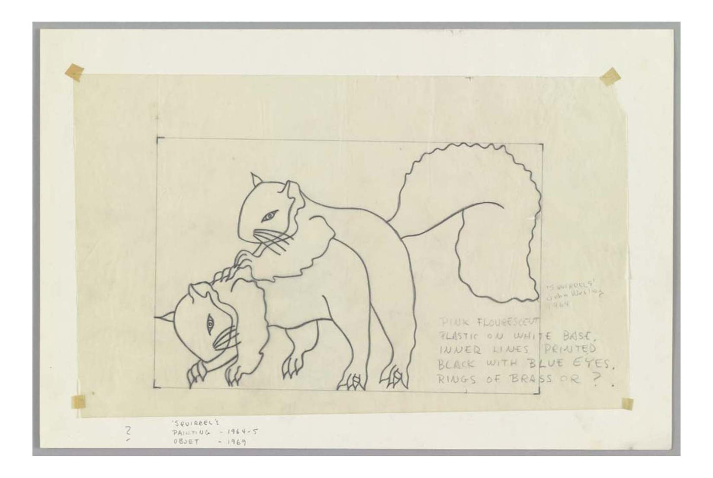 John Wesley - Squirrels, 16x12" (A3) Poster Print