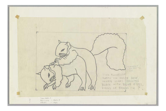 John Wesley - Squirrels, 16x12" (A3) Poster Print