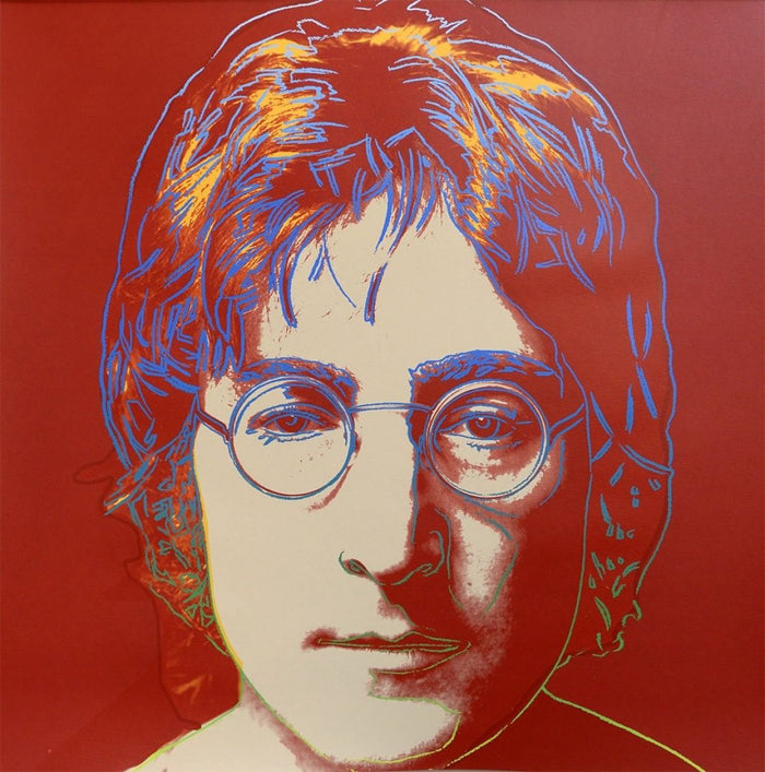 Portrait of John Lennon by Andy Warhol,  16x12