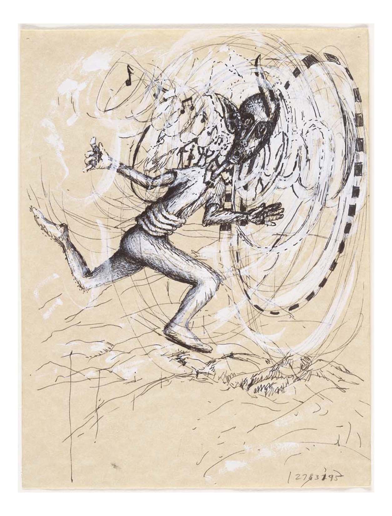 Jonathan Borofsky - Untitled at 2,783,195, 16x12" (A3) Poster Print