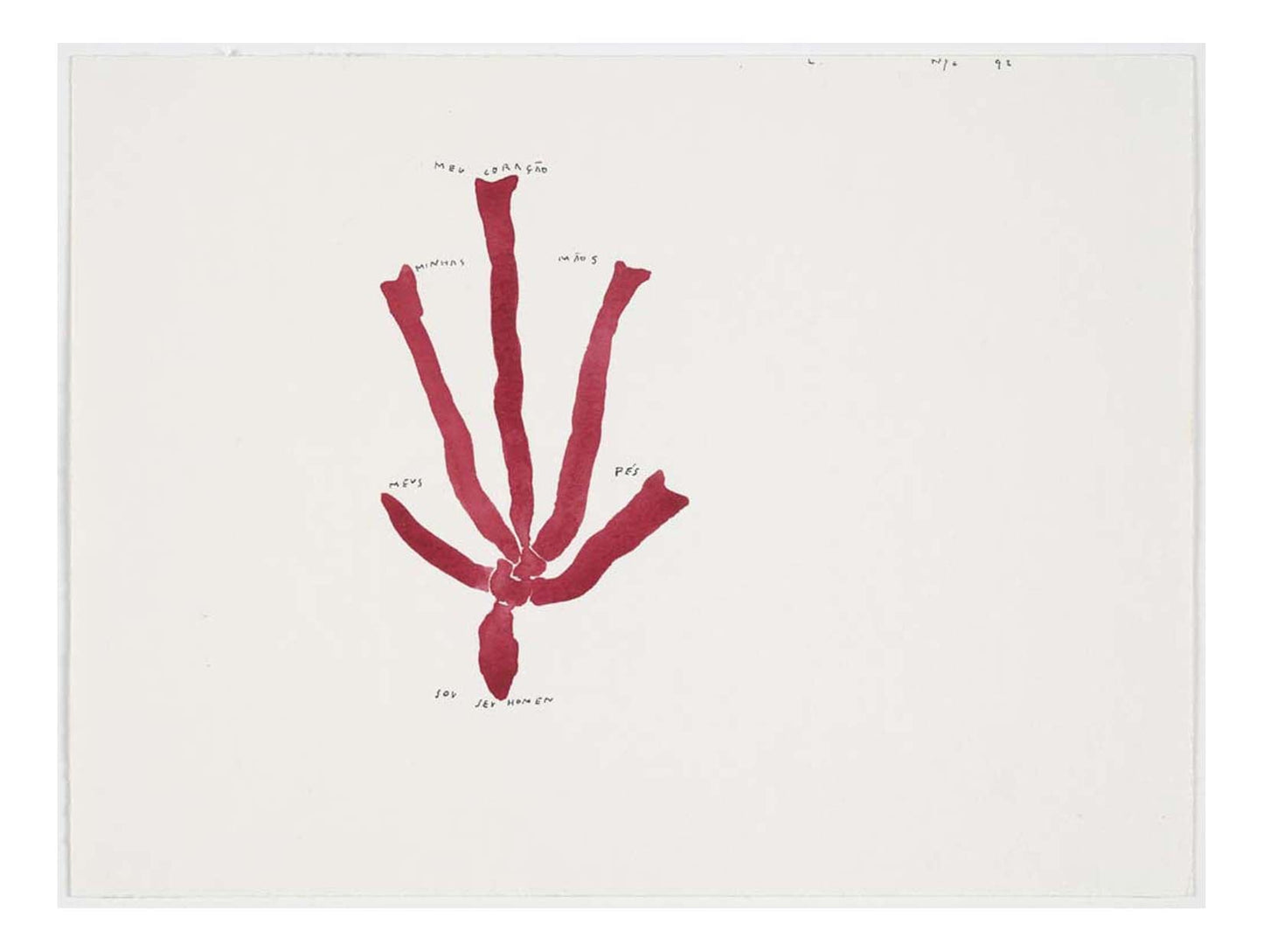 Jose Leonilson - I Am Your Man, 16x12" (A3) Poster Print