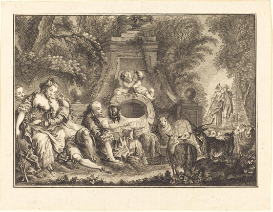 Joseph de Longueil after Charles Eisen:Country Pleasures,16x12"(A3) Poster