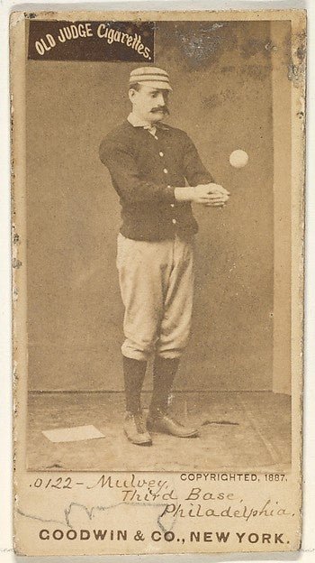 Joseph H. "Joe" Mulvey 3rd Base Philadelphia from the Old J-16x12"(A3) Poster