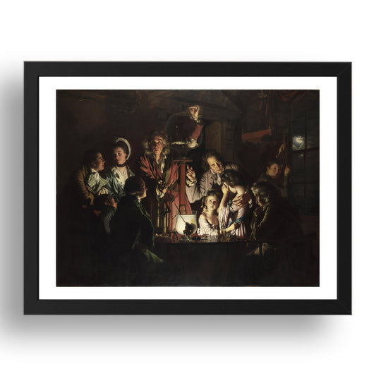 Joseph Wright 'of Derby': An Experiment on a Bird in the Air Pump, Poster in 17x13"(A3) Frame